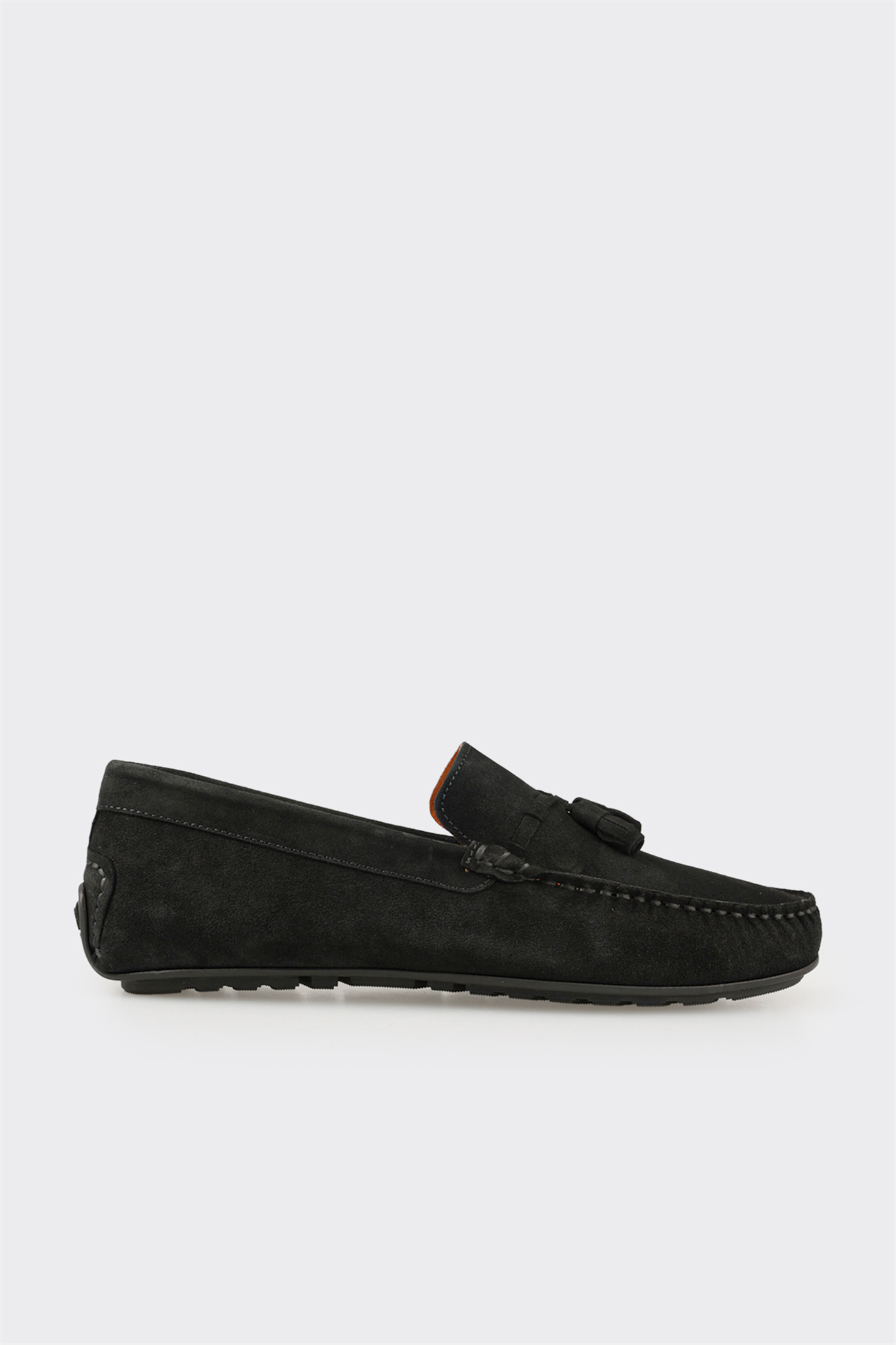 Black Leather Men's Casual Shoe