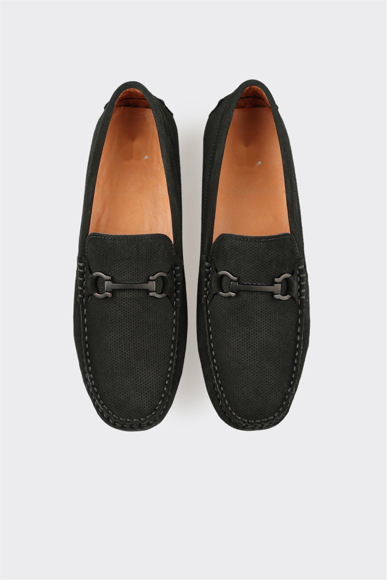 Black Leather Men's Casual Shoe