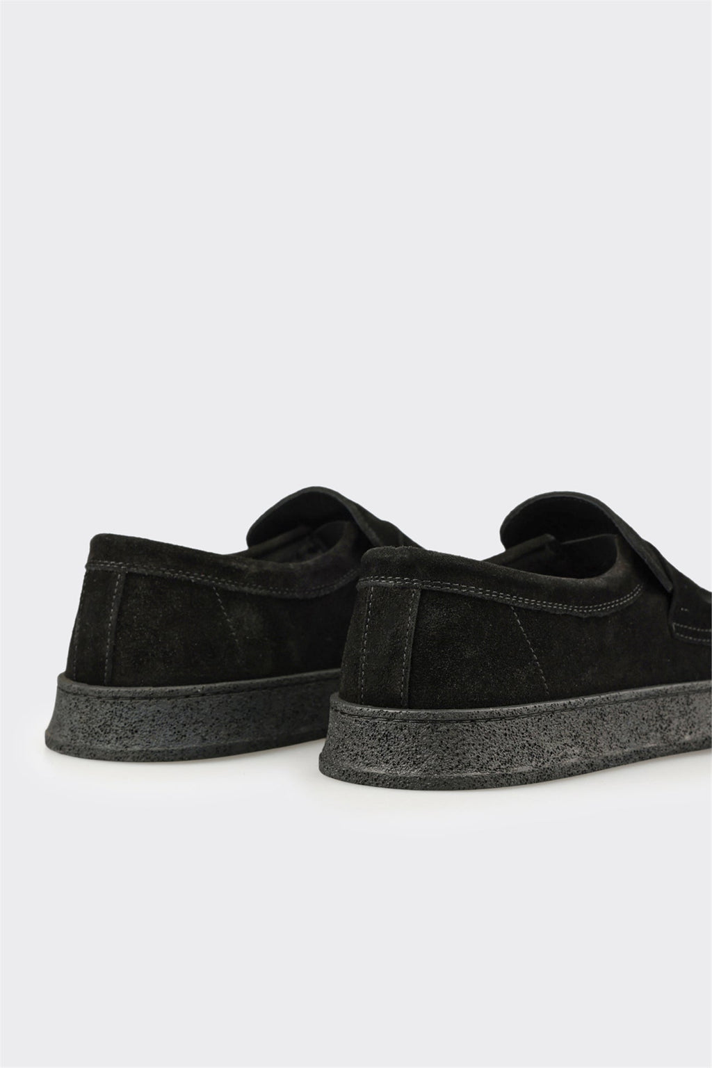 Black Leather Men's Casual Shoe