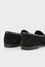 Black Leather Men's Casual Shoe