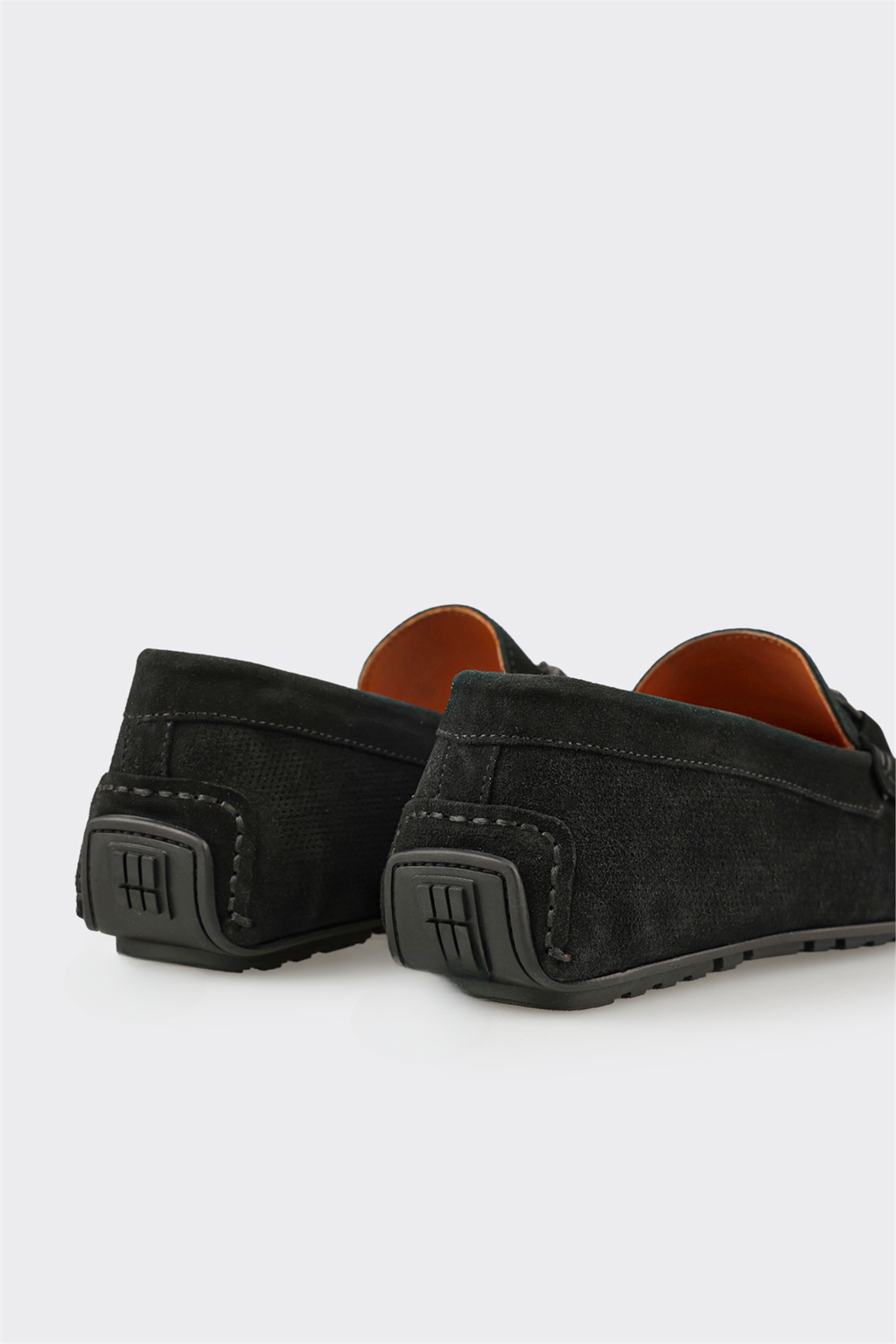 Black Leather Men's Casual Shoe