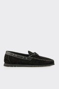 Black Leather Men's Casual Shoe