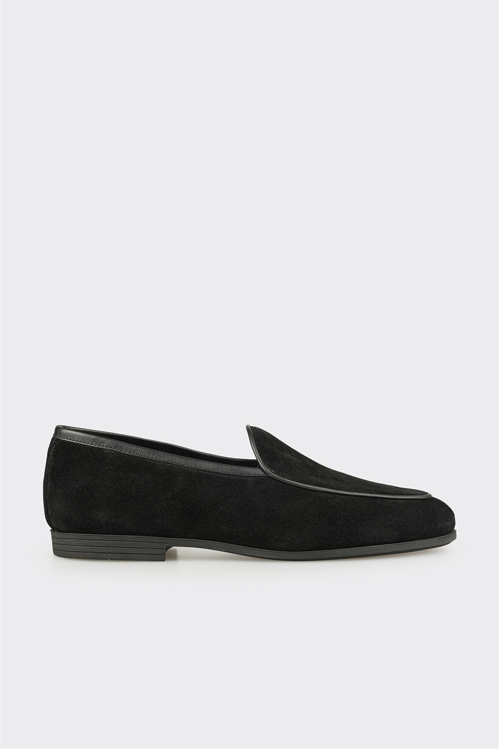 Black Leather Men's Casual Shoe
