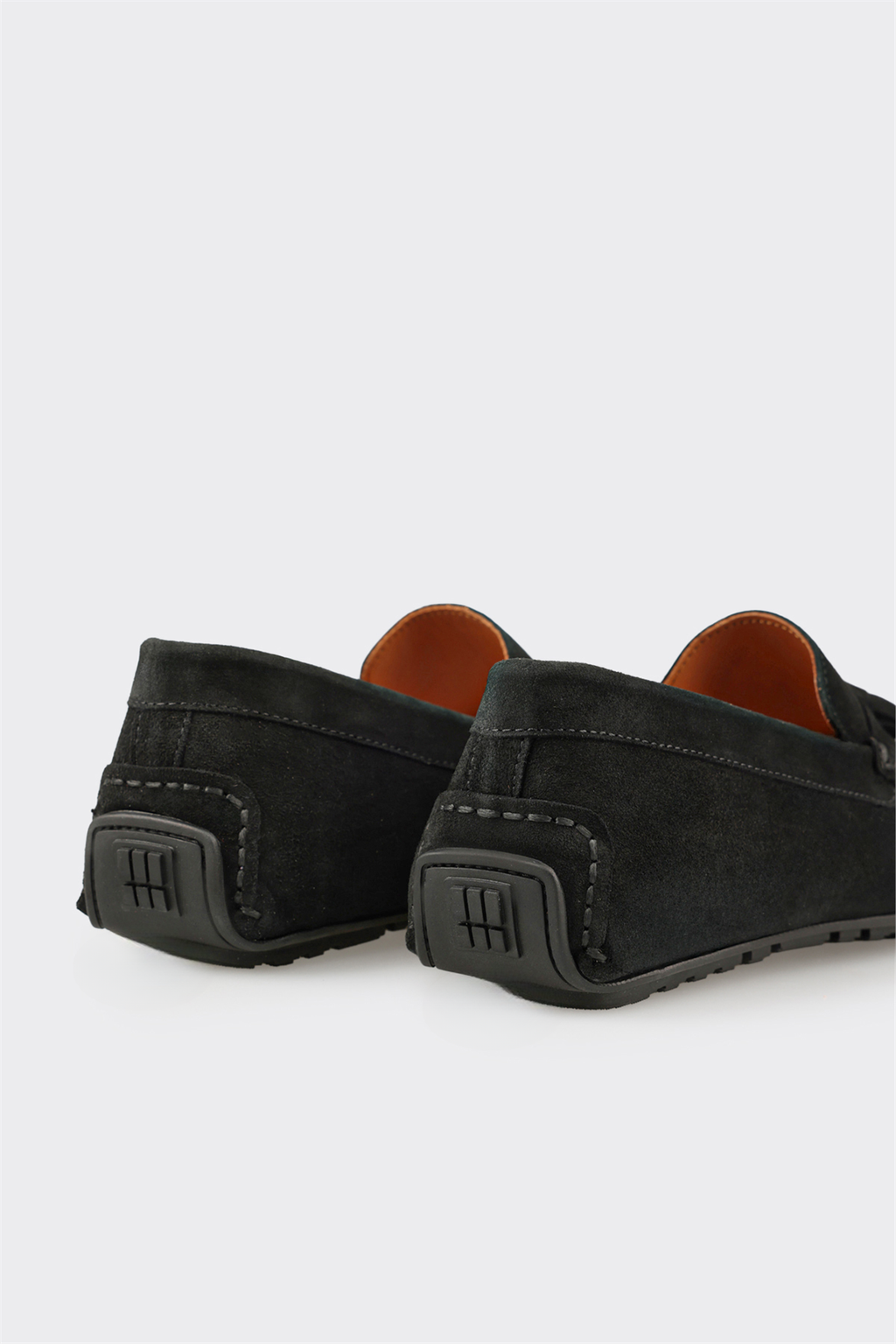 Black Leather Men's Casual Shoe