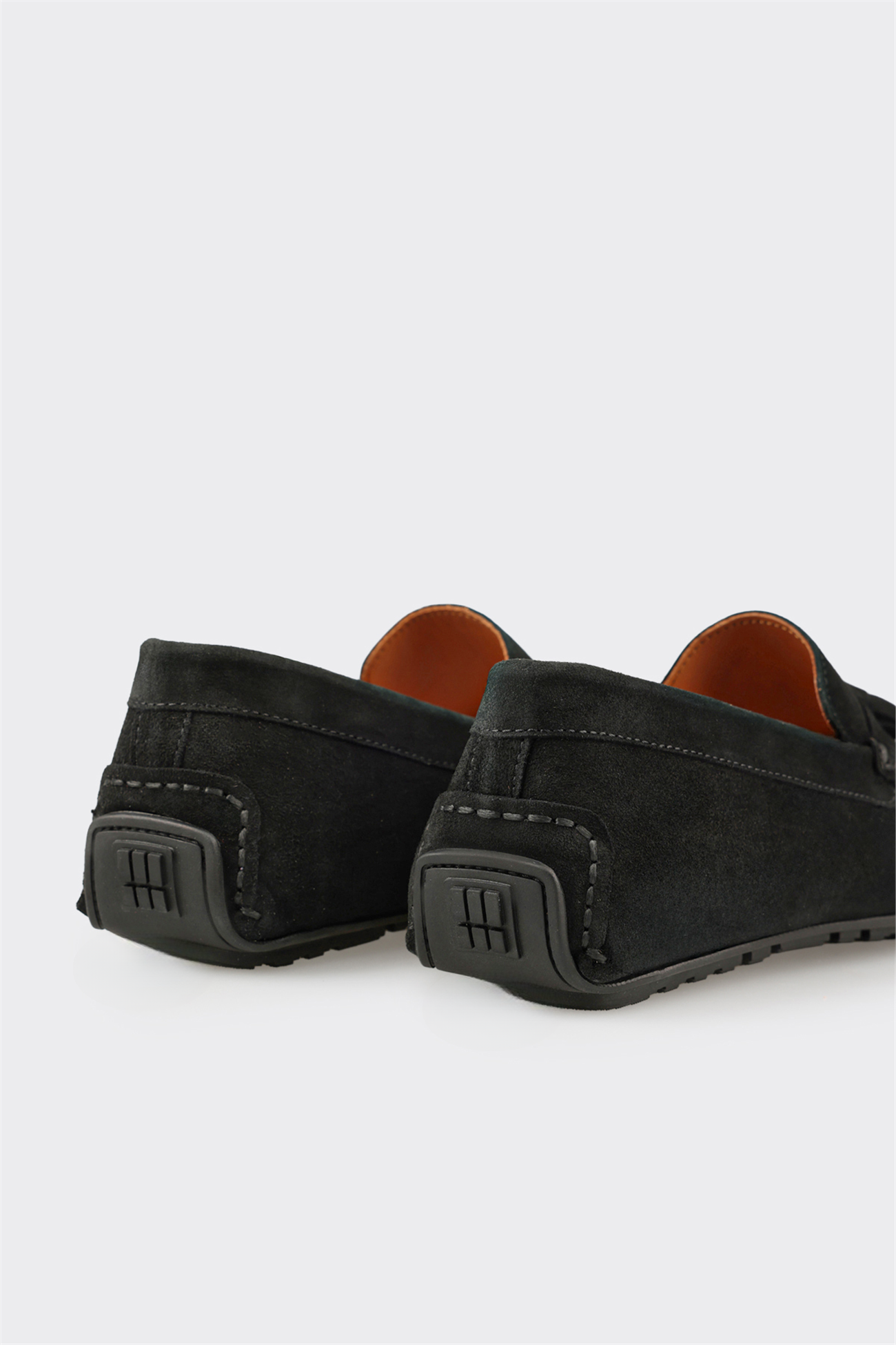 Black Leather Men's Casual Shoe
