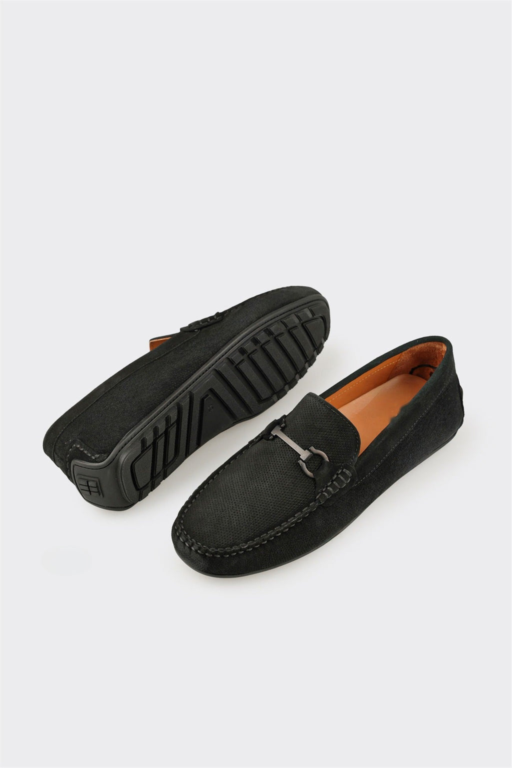 Black Leather Men's Casual Shoe