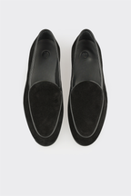 Black Leather Men's Casual Shoe