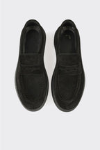 Black Leather Men's Casual Shoe