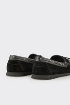 Black Leather Men's Casual Shoe
