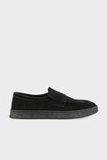 Black Leather Men's Casual Shoe