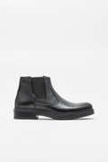 Black Leather Men's Casual Boot