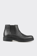 Black Leather Men's Casual Boot