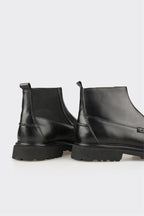 Black Leather Men's Casual Boot
