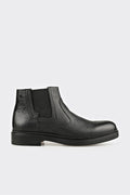 Black Leather Men's Casual Boot