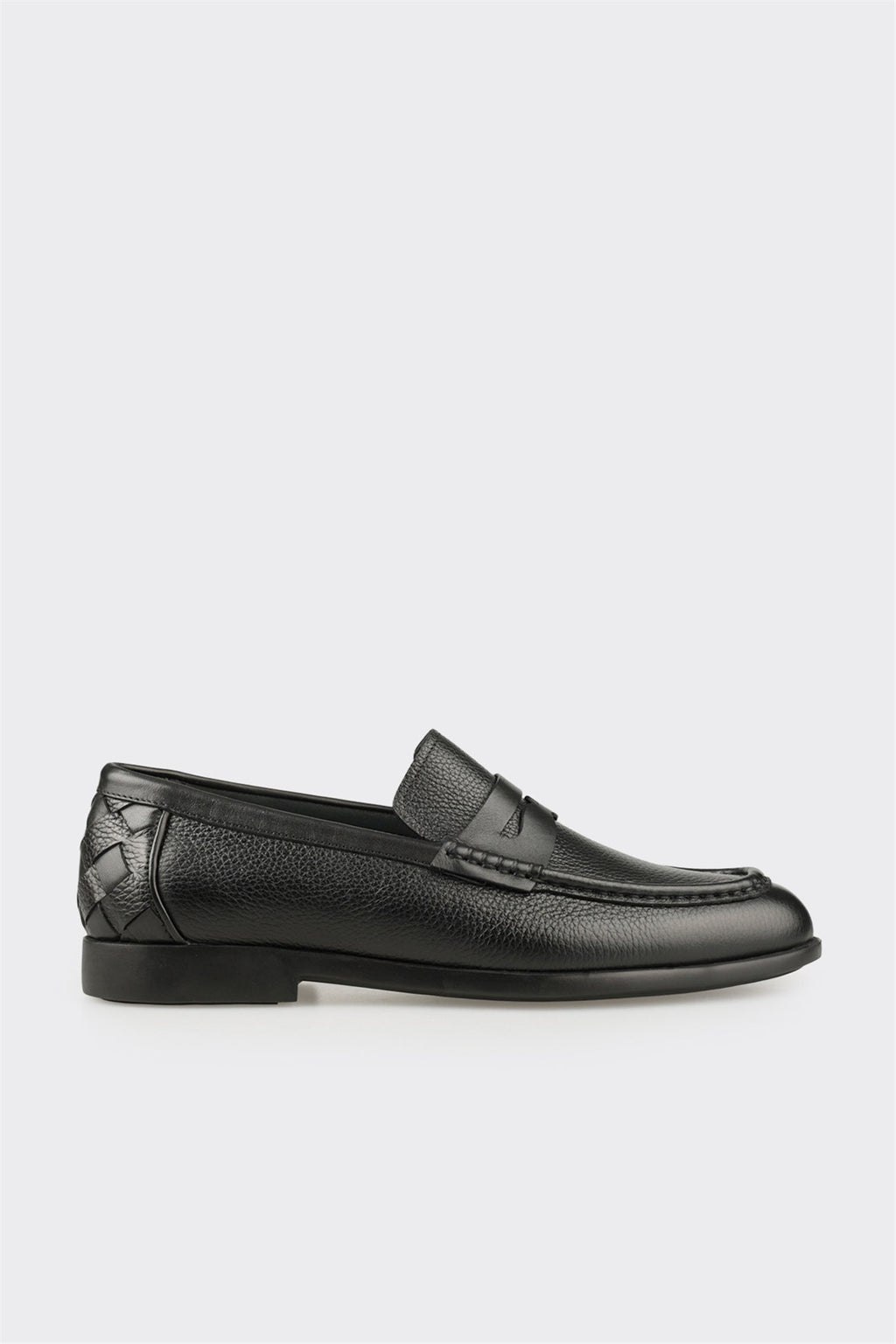 Black Leather Men's Classic Shoe