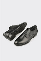 Black Leather Men's Classic Shoe