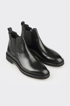 Black Leather Men's Classic Boot