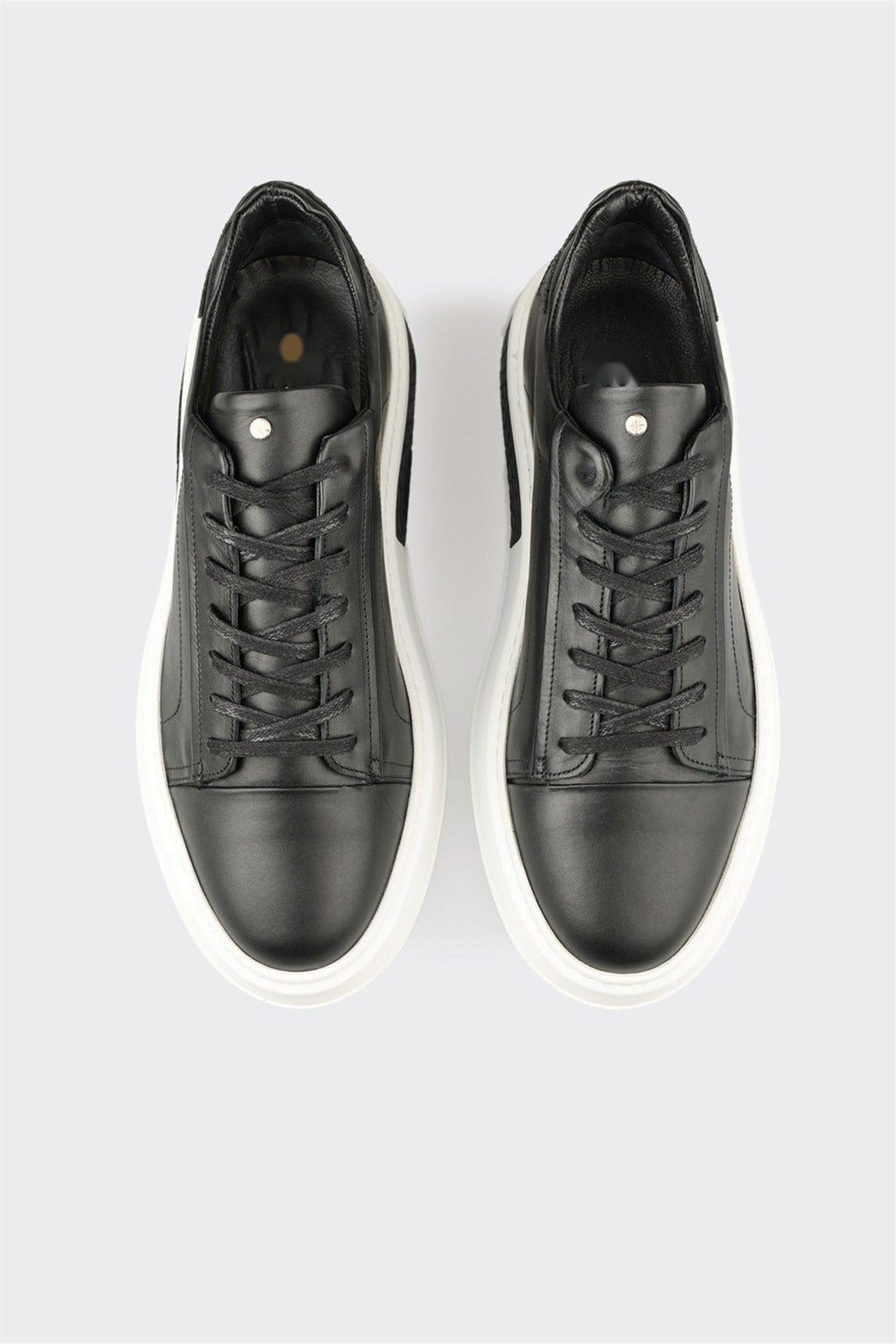 Black Leather Men's Sneaker
