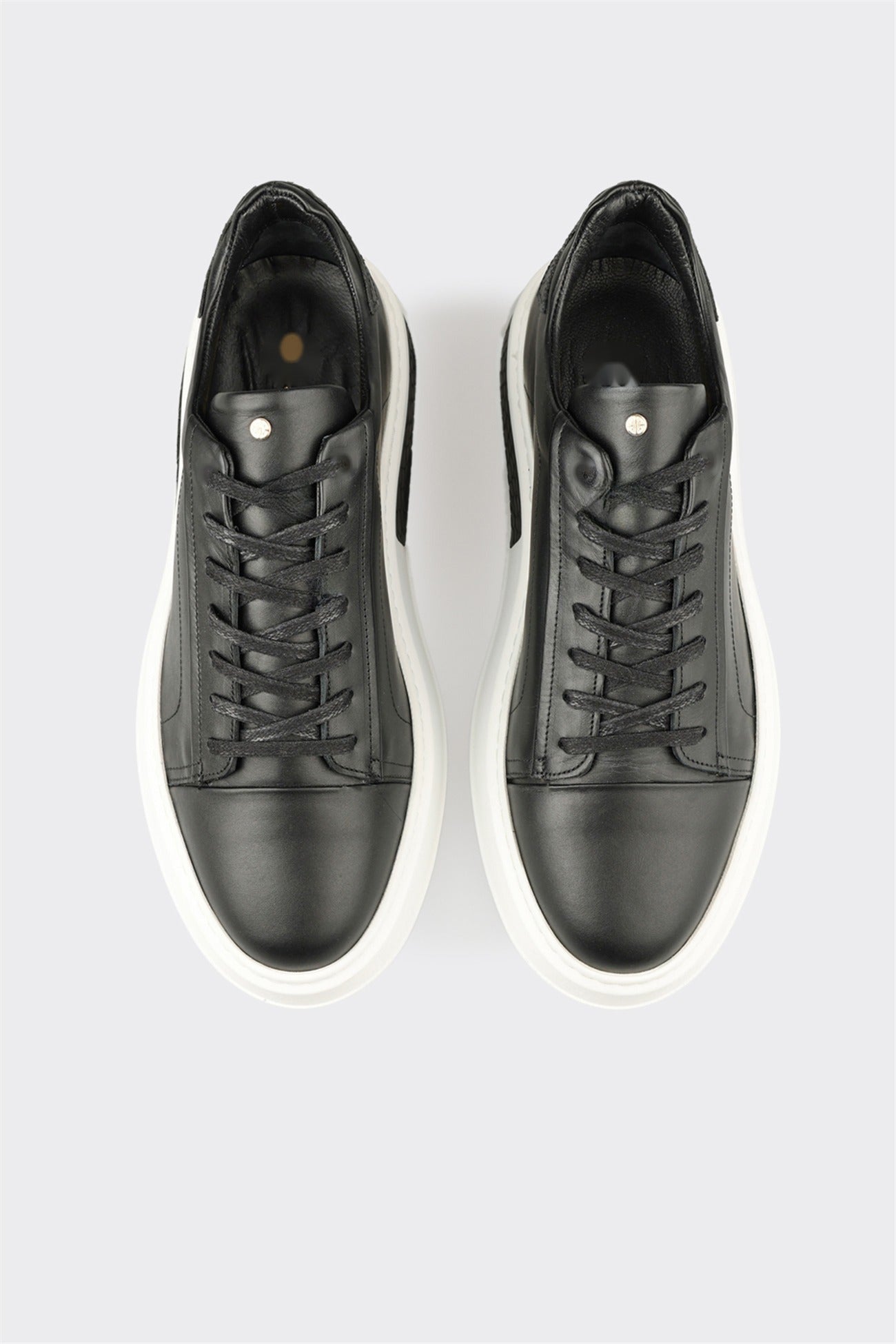 Black Leather Men's Sneaker