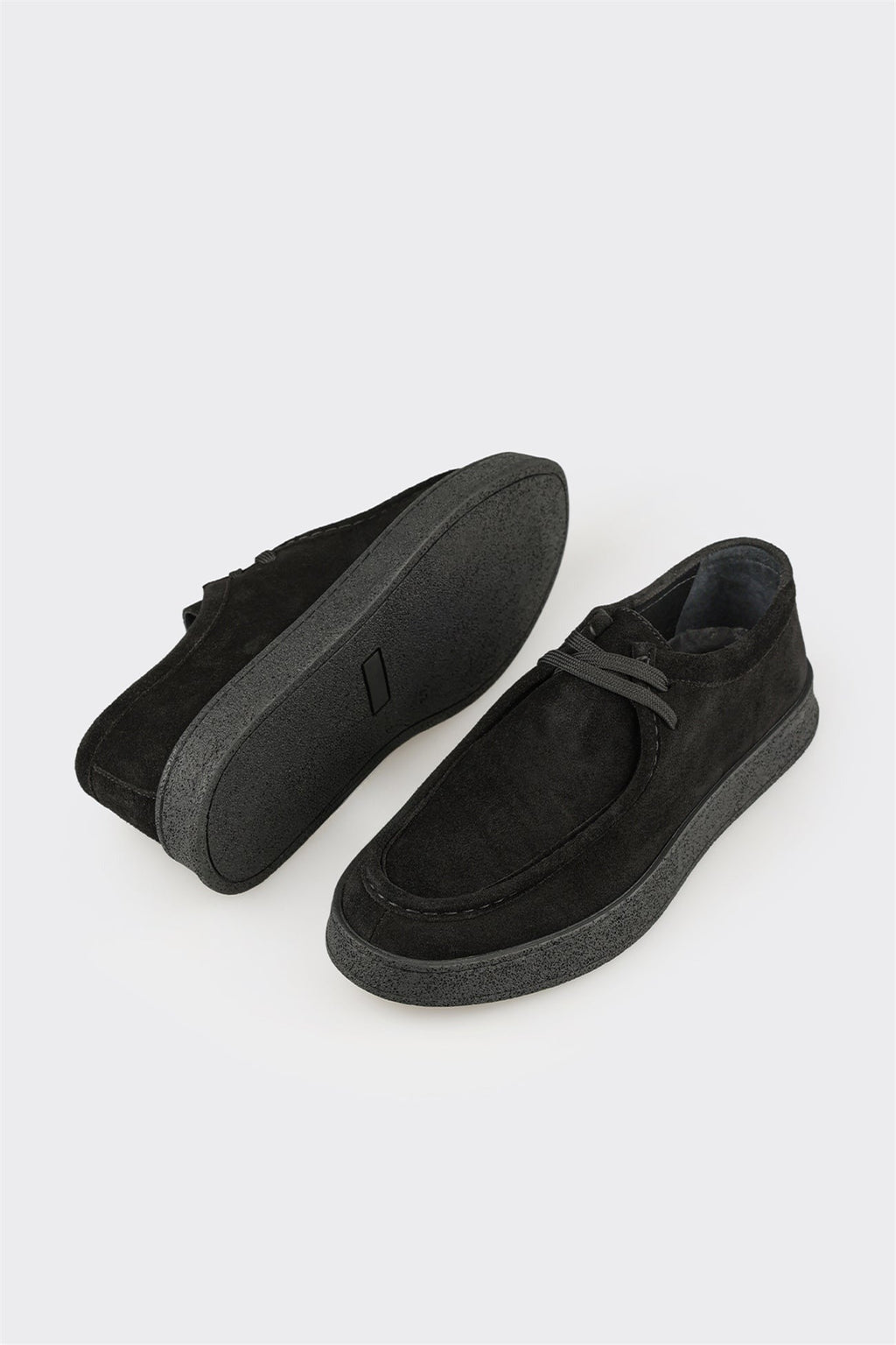 Black Leather Men's Sneaker