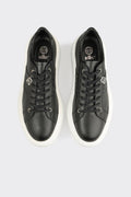 Black Leather Men's Sneaker