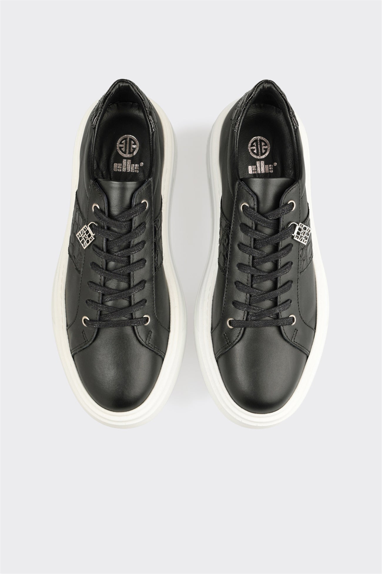 Black Leather Men's Sneaker