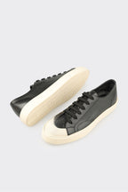 Black Leather Men's Sneaker