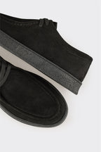 Black Leather Men's Sneaker