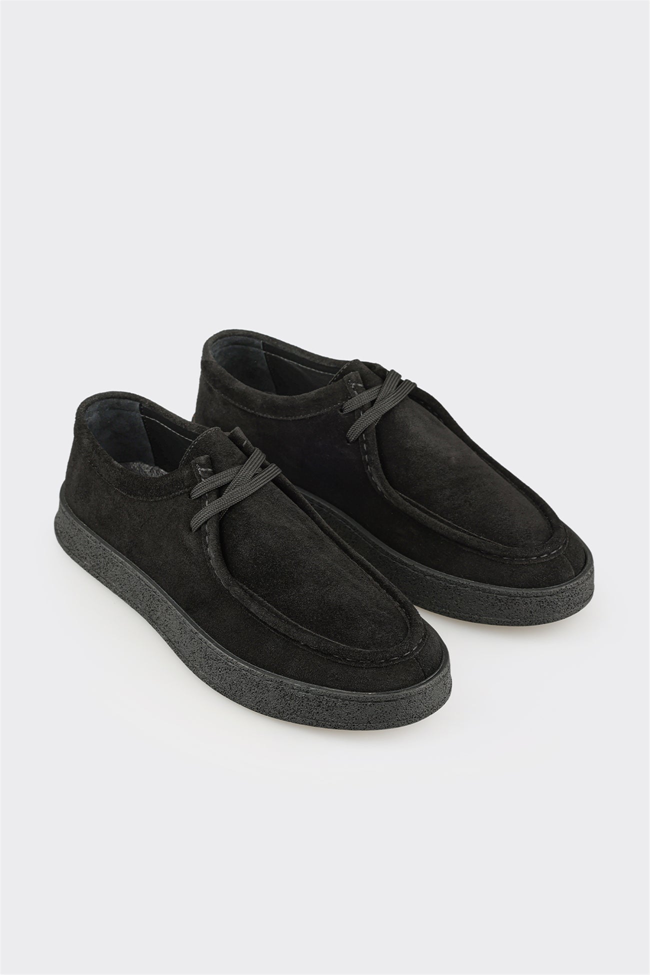Black Leather Men's Sneaker