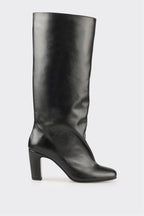 Black Leather Women's Tall Boot