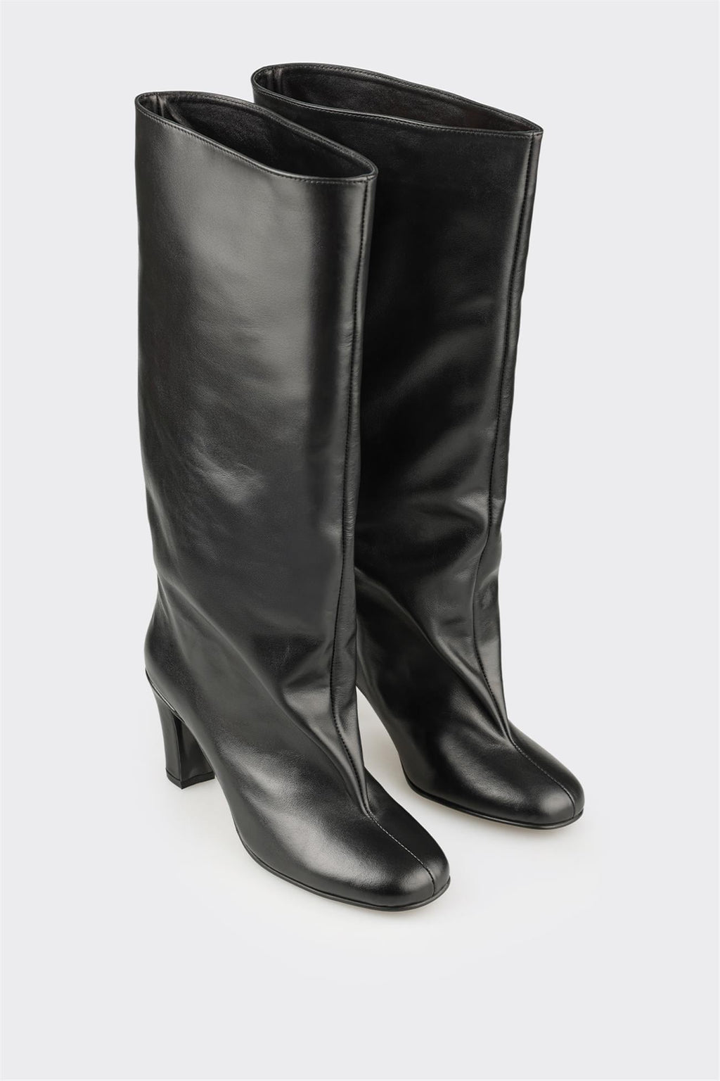 Black Leather Women's Tall Boot