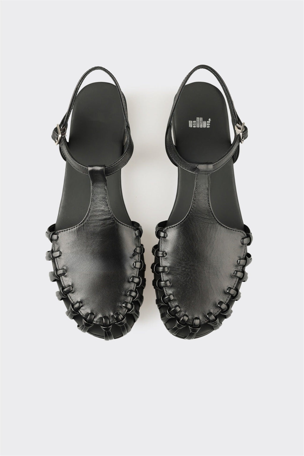 Black Leather Women's Casual Shoe