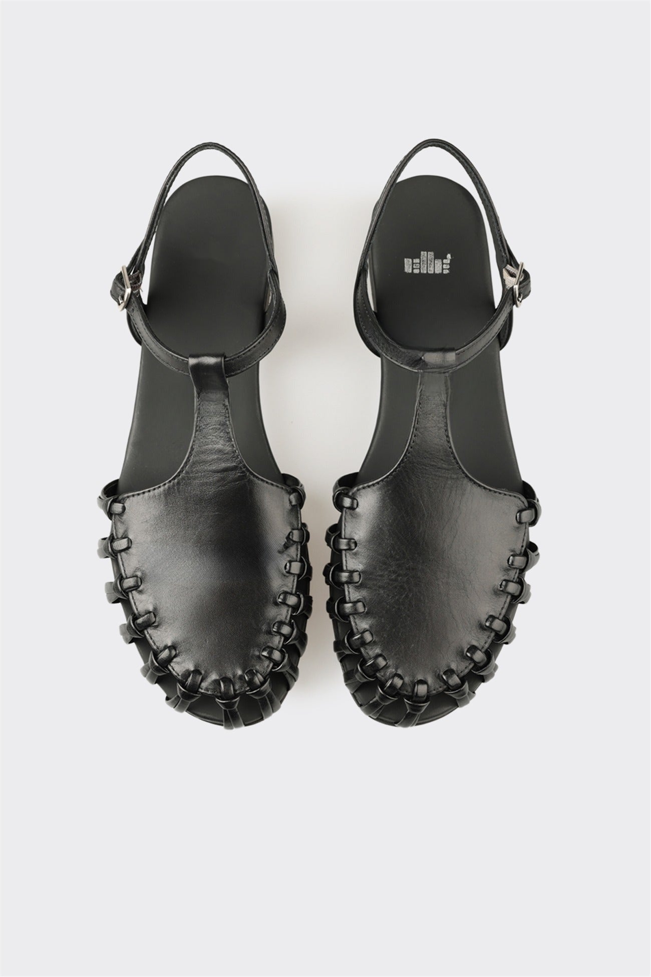 Black Leather Women's Casual Shoe