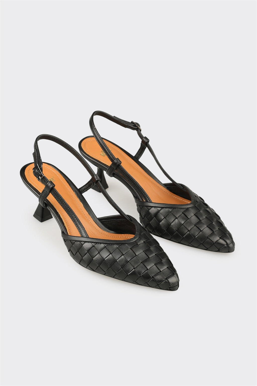 Black Leather Women's Casual Shoe