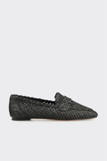 Black Leather Women's Casual Shoe