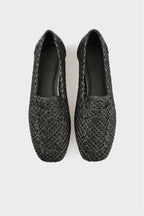 Black Leather Women's Casual Shoe