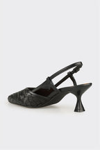 Black Leather Women's Casual Shoe