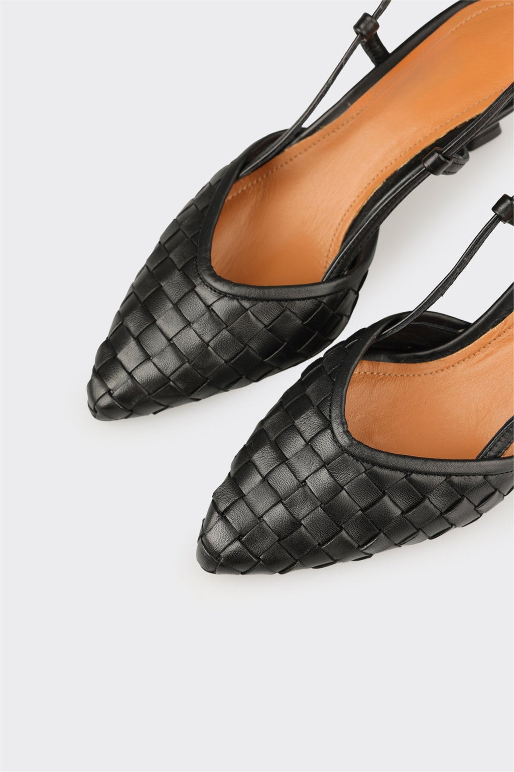 Black Leather Women's Casual Shoe