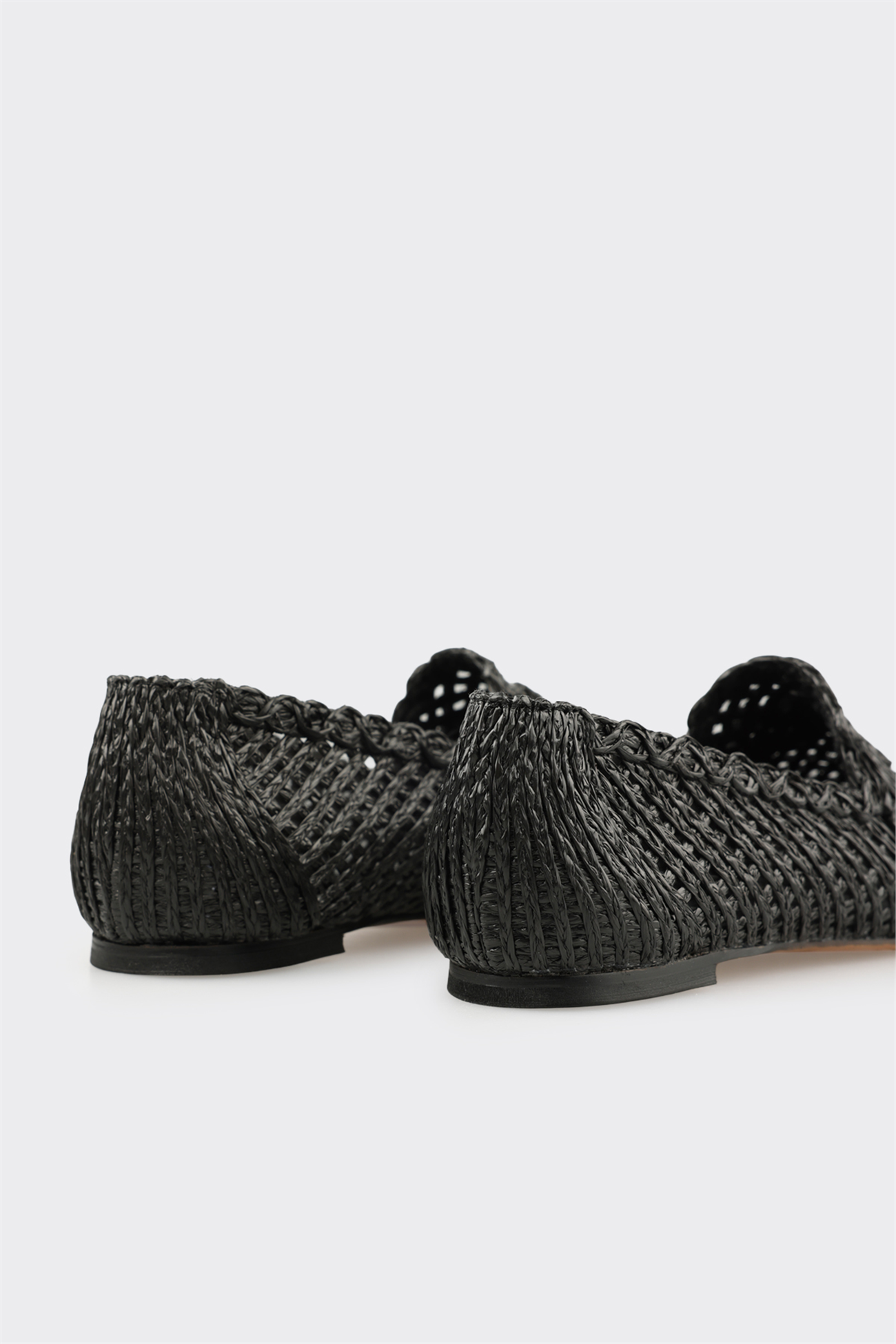 Black Leather Women's Casual Shoe