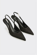 Black Leather Women's Classic Shoe