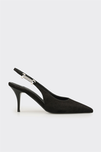 Black Leather Women's Classic Shoe