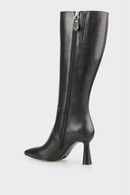 Black Leather Women's Heellu Tall Boot