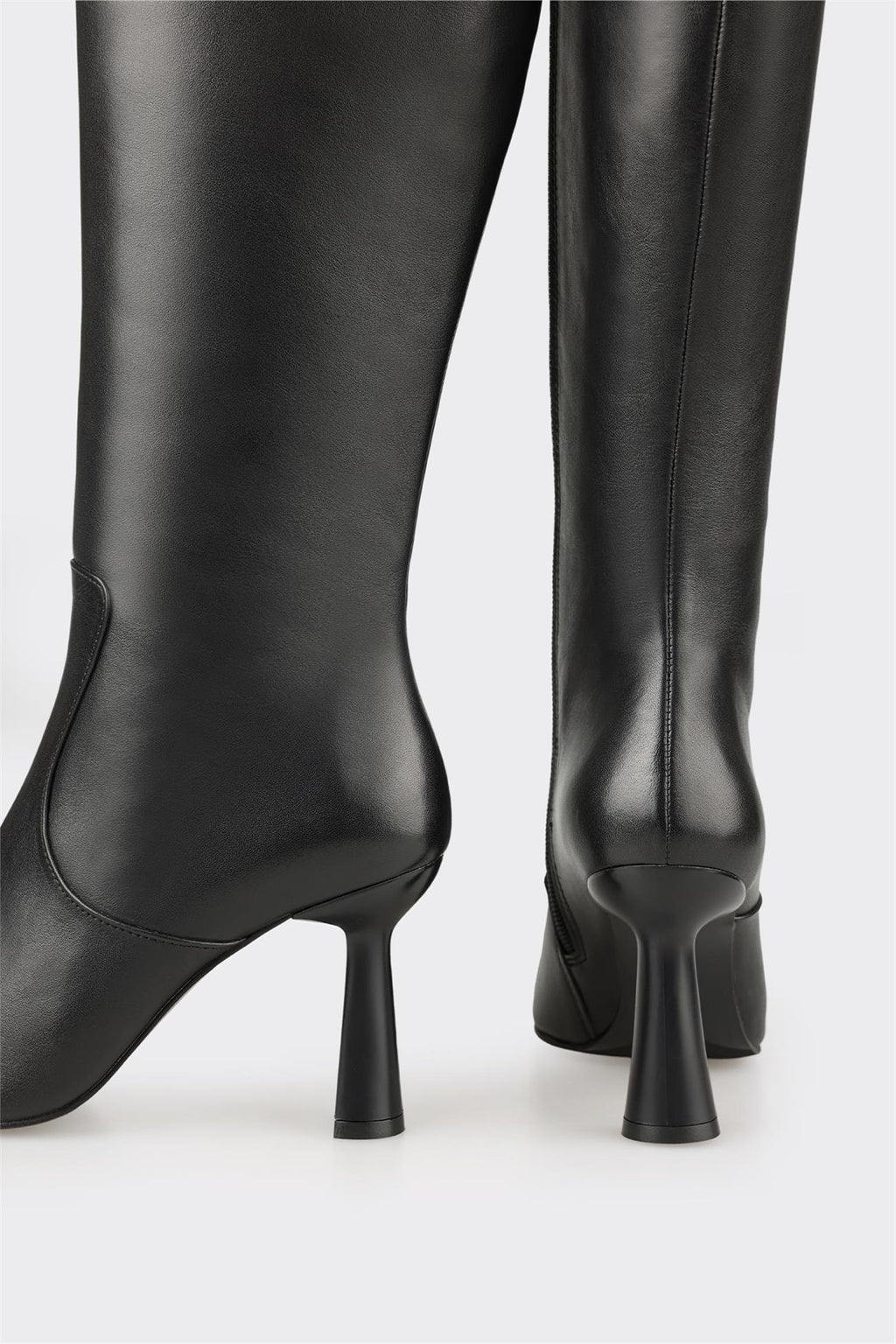 Black Leather Women's Heellu Tall Boot