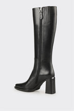 Black Leather Women's Heellu Tall Boot