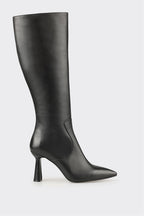 Black Leather Women's Heellu Tall Boot