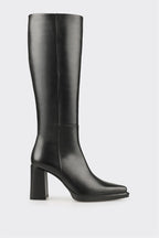 Black Leather Women's Heellu Tall Boot