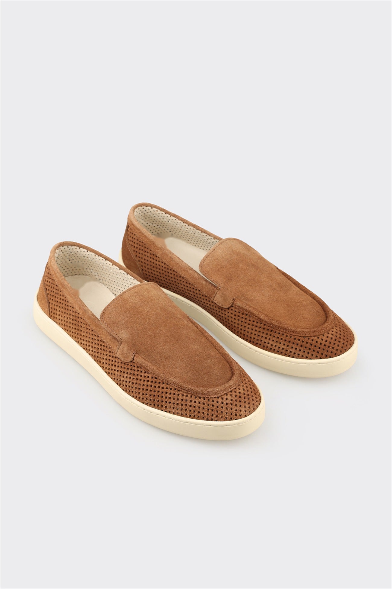 Tan Leather Men's Casual Shoe