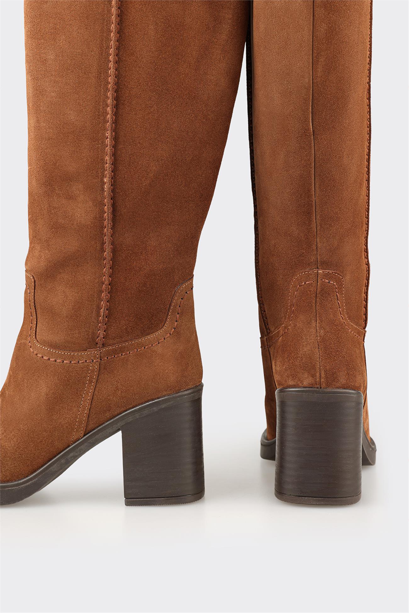 Tan Leather Women's Tall Boot