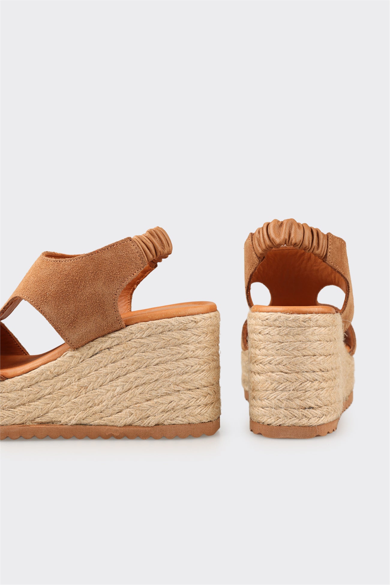 Tan Leather Women's Espadrille