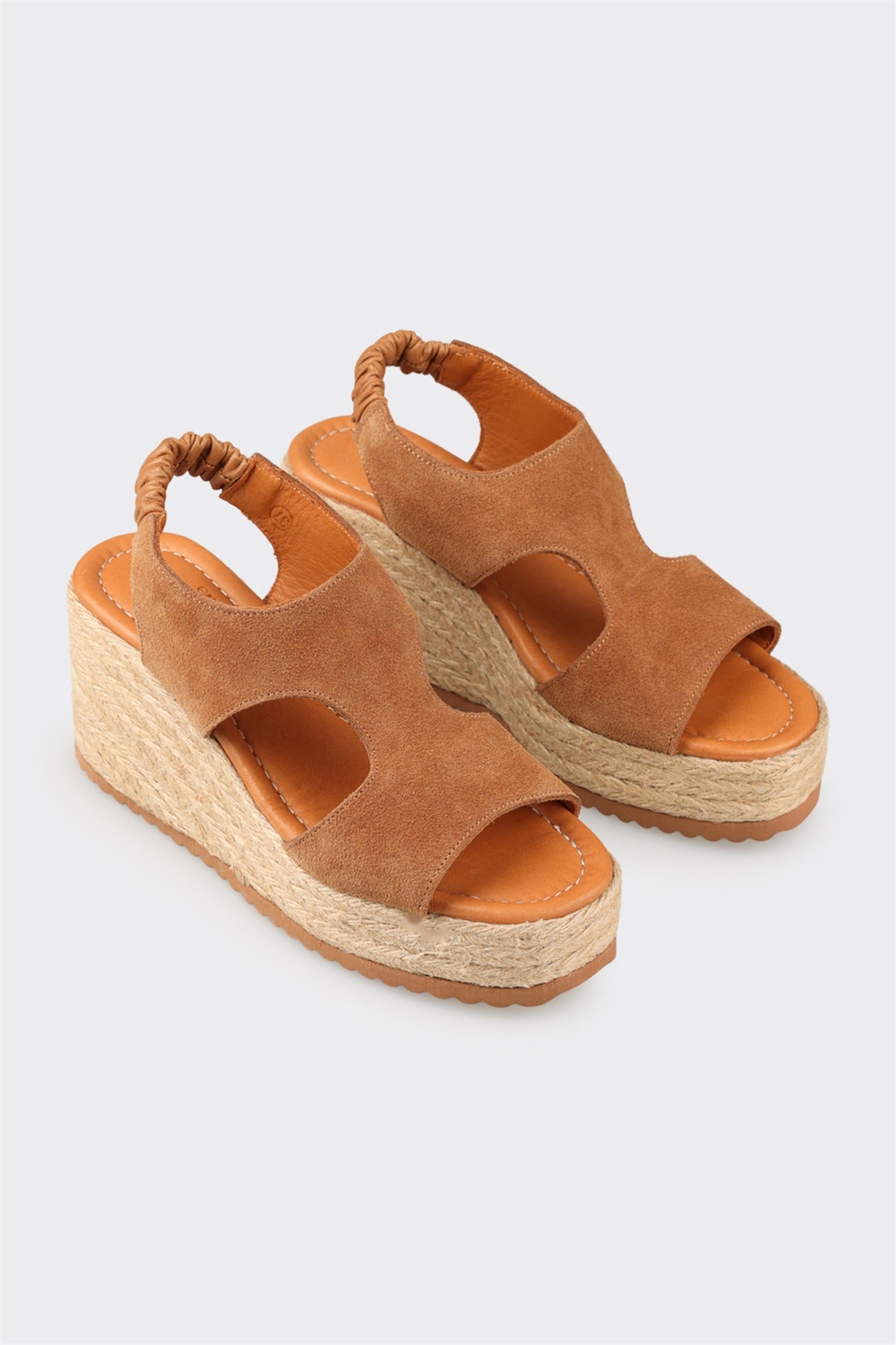 Tan Leather Women's Espadrille